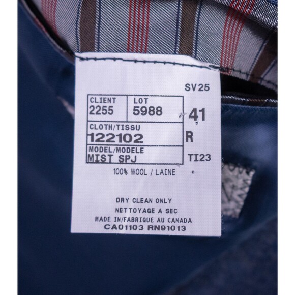 Jack Victor Sport Coat Men's 41R/42R Patch Pockets Wool Casual Jacket Blue EUC - Picture 12 of 15